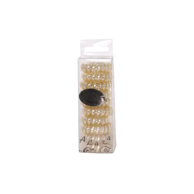 Haargummi gold, Pastell-Metallic, 10er Telefonkabel Markenware