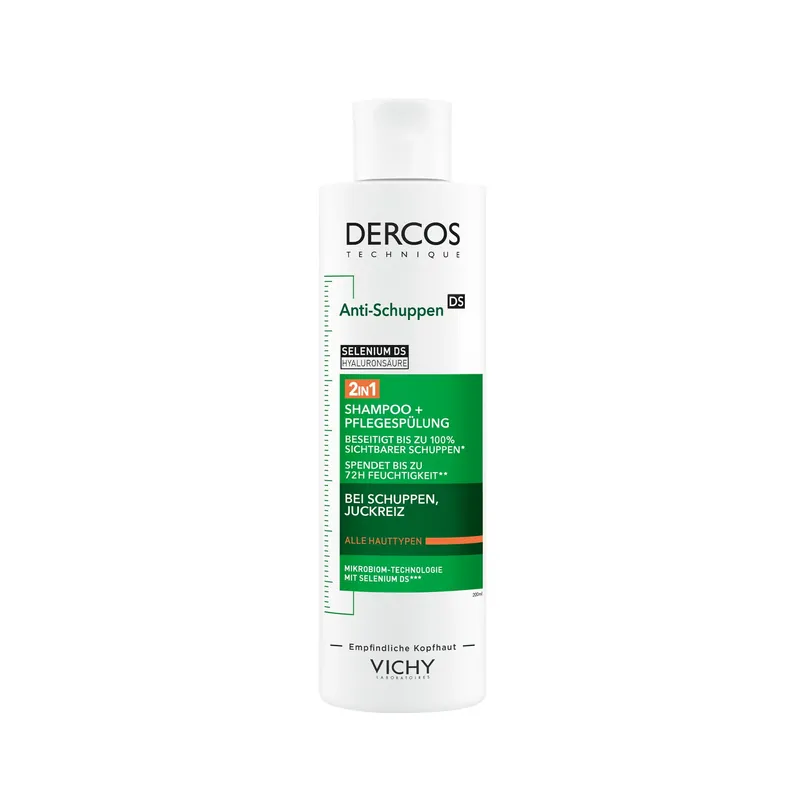 Bestpreis Dercos 2in1 Anti-Schuppen Shampoo + Pflegespülung für alle Haartypen
