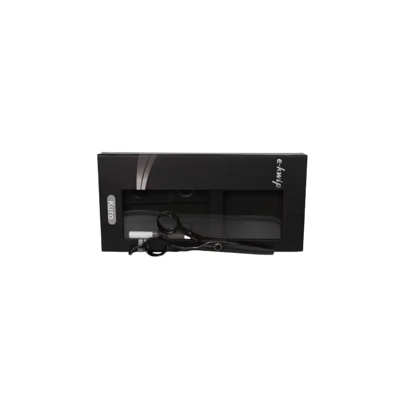 Zertifiziert HS Schere e-kwip Kuro 5,5" 40 Zähne Modellierschere