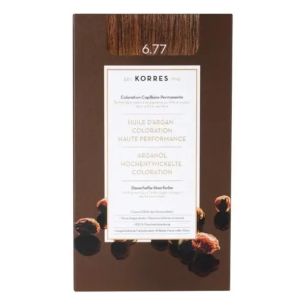 Argan Oil Hochentwickelte Coloration 6.77 Dunkelblond Mocha Intensiv Zertifiziert