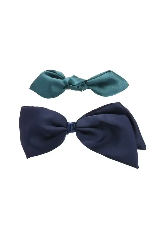 Top-Angebot Fashion Masche auf Frenchclip blau