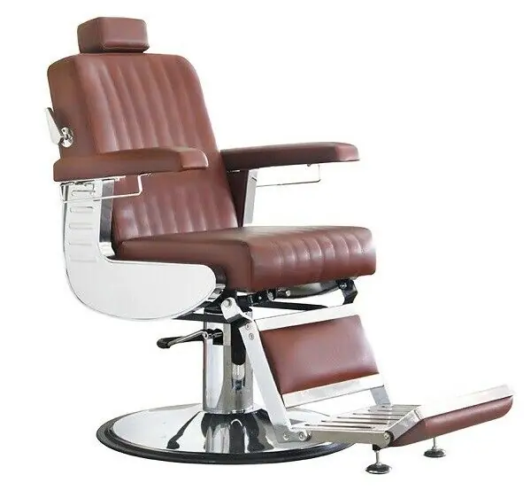 Markenware Barberstuhl Diplomat cognac-braun
