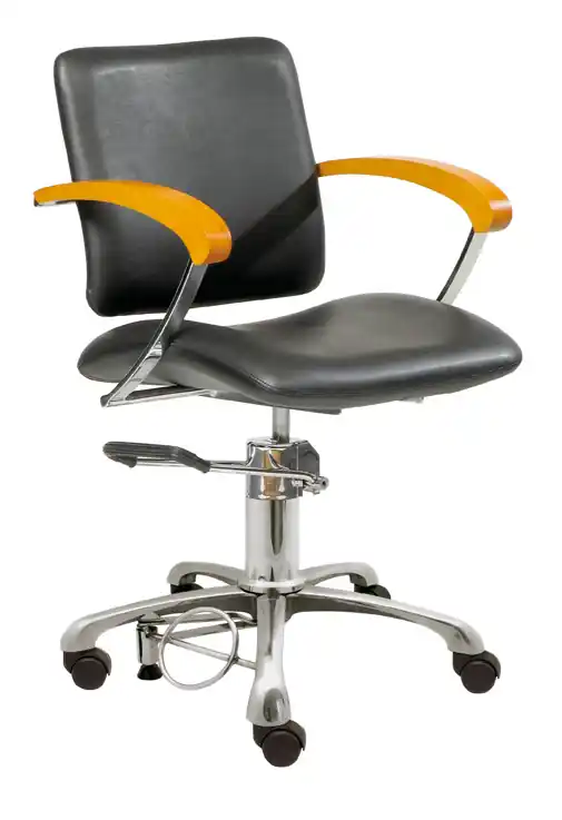 Friseurstuhl London C, Armlehne buche Kracherpreis