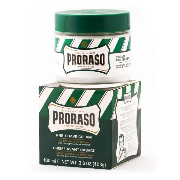 Preiswert Proraso Green Pre-Shaving Cream 100ml - Crema Pre Barba