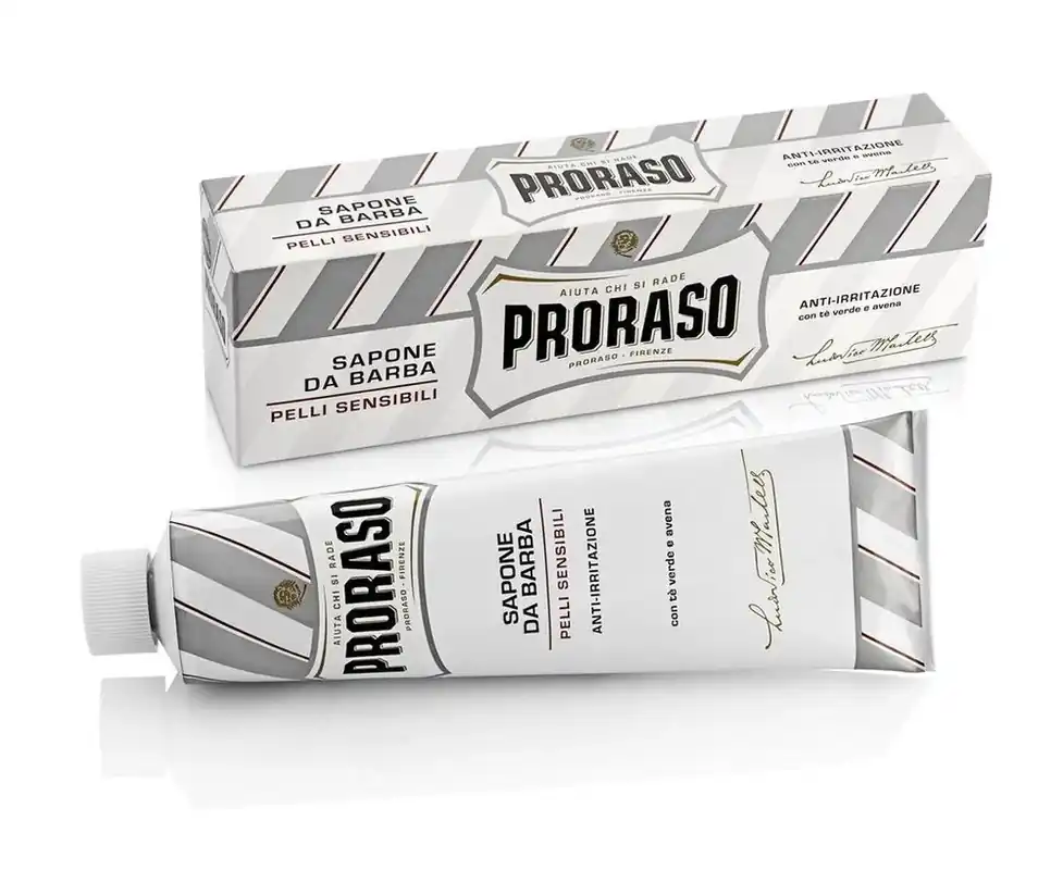 Neu Im Sortiment Proraso White Shaving Cream Sensitive 150ml - Sapone Da Barba