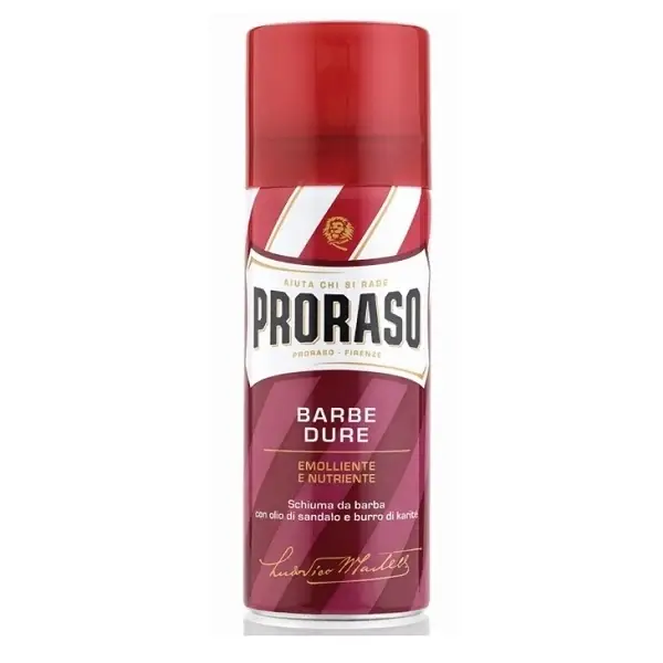 Proraso Red Shaving Foam 50ml - Barbe Dure Neue Kollektion