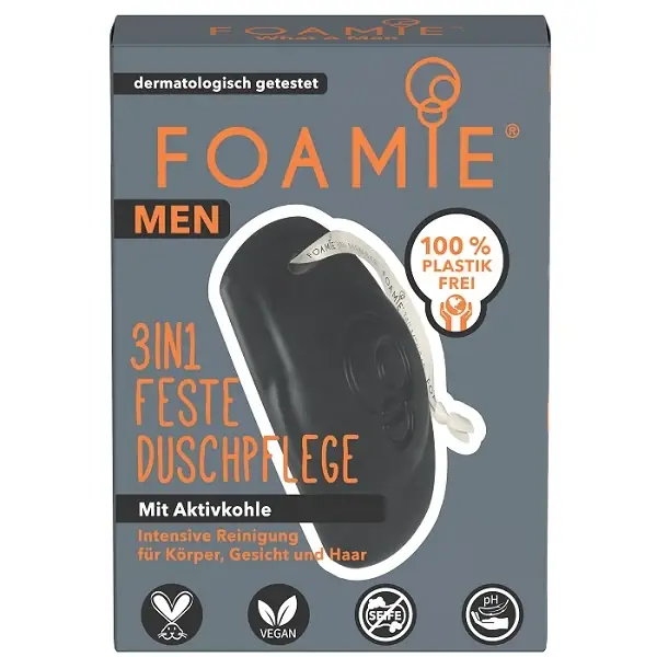 Begrenztes Angebot Foamie 3 in 1 Feste Duschpflege For Men - What A Man
