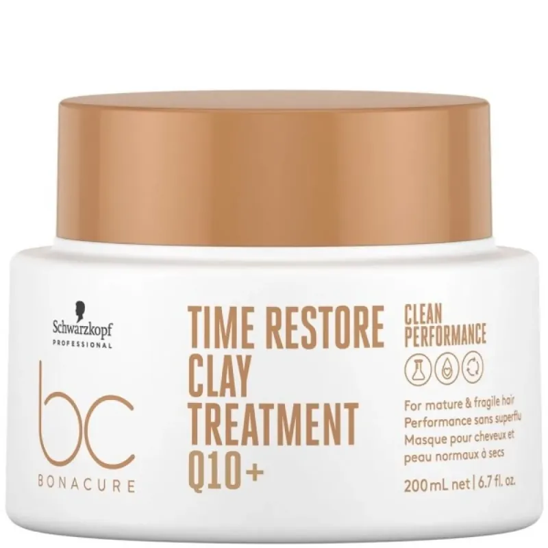Geprüft Schwarzkopf BC Bonacure Q10 Time Restore Clay Treatment 200 ml