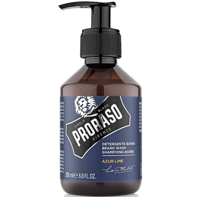 Rabatt Proraso Azur Lime Beard Wash Shampoo 200 ml