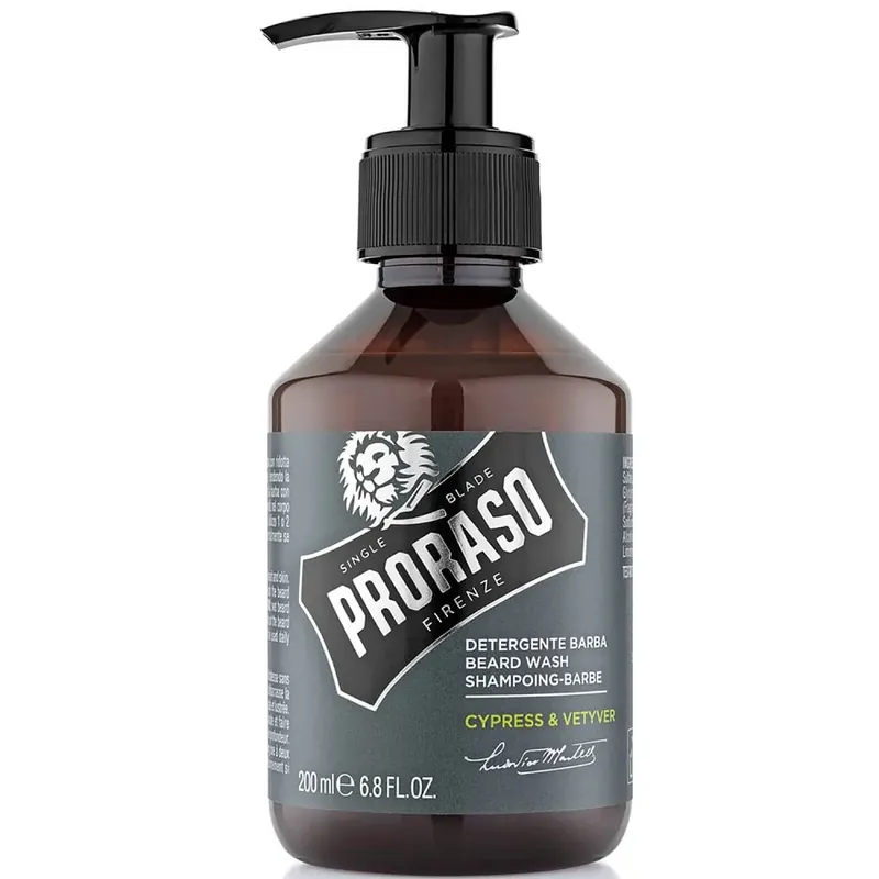 Proraso Cypress & Vetyver Beard Wash Shampoo 200ml Direkt Vom Hersteller