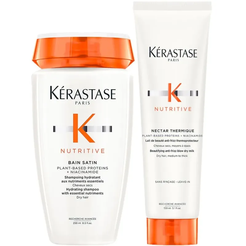 Kérastase Nutritive Set - Bain Satin 250 ml + Nectar Thermique 150 ml Top-Angebot