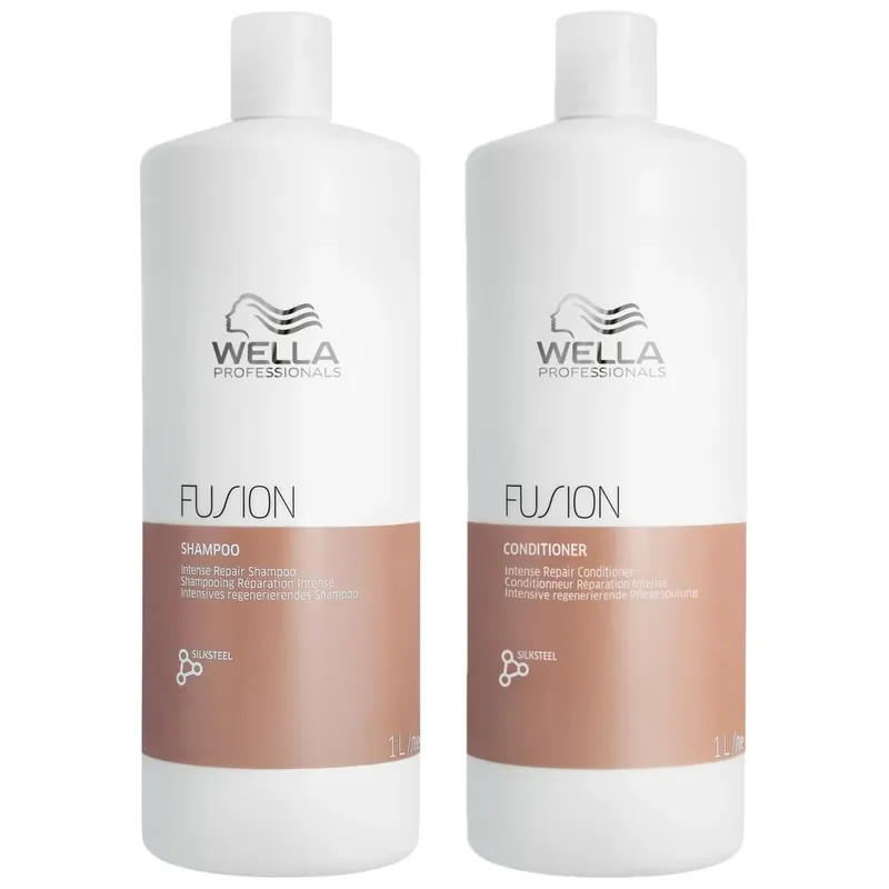 Sonderaktion Wella Professionals Fusion Intense Repair Set - Shampoo 1000 ml + Conditioner 1000 ml