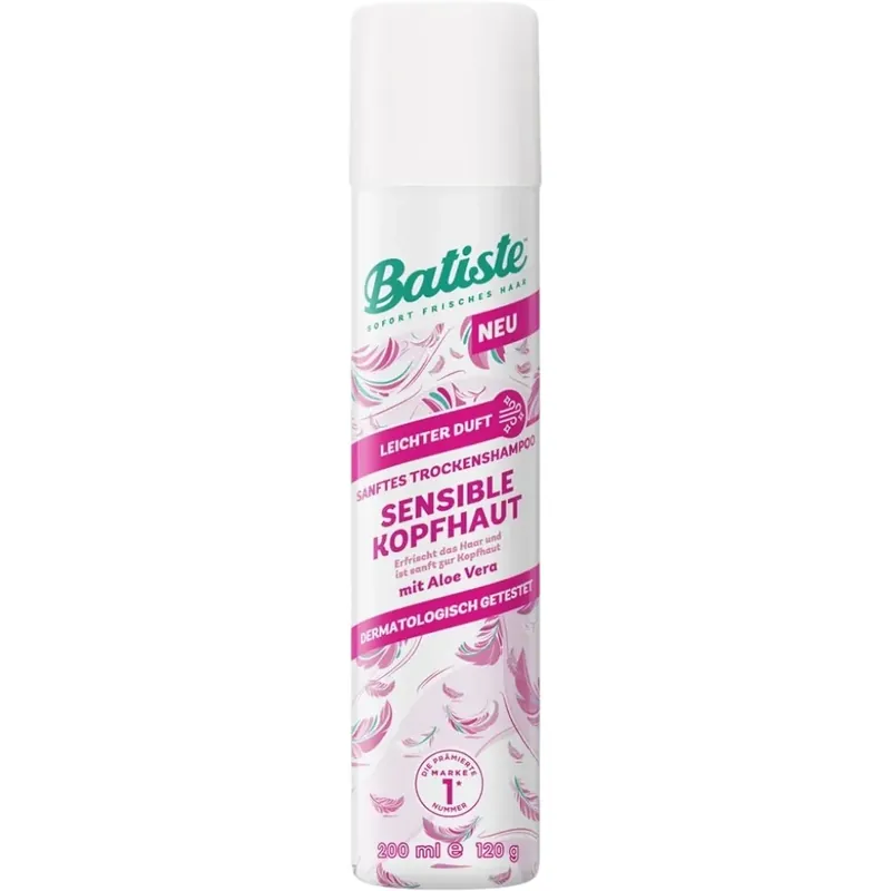 Expressversand Batiste Sensible Kopfhaut LEICHTER DUFT - Trockenshampoo 200ml