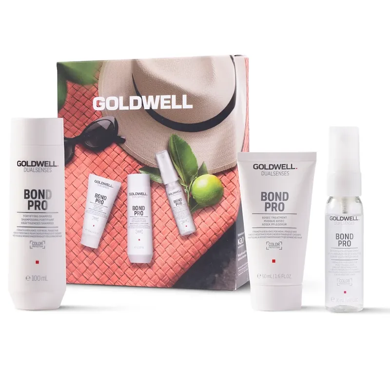 Goldwell Dualsenses Bond Pro Sommer Set - Shampoo 100 ml + Treatment 50 ml + Repair- & Structure Spray 30 ml Schneller Versand