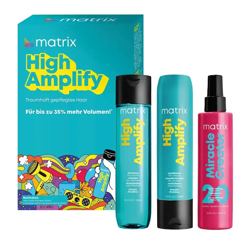 Matrix Total Results High Amplify Spring Coffret - Shampoo 300 ml + Conditioner 300 ml + Miracle Creator Spray 190 ml Highlight