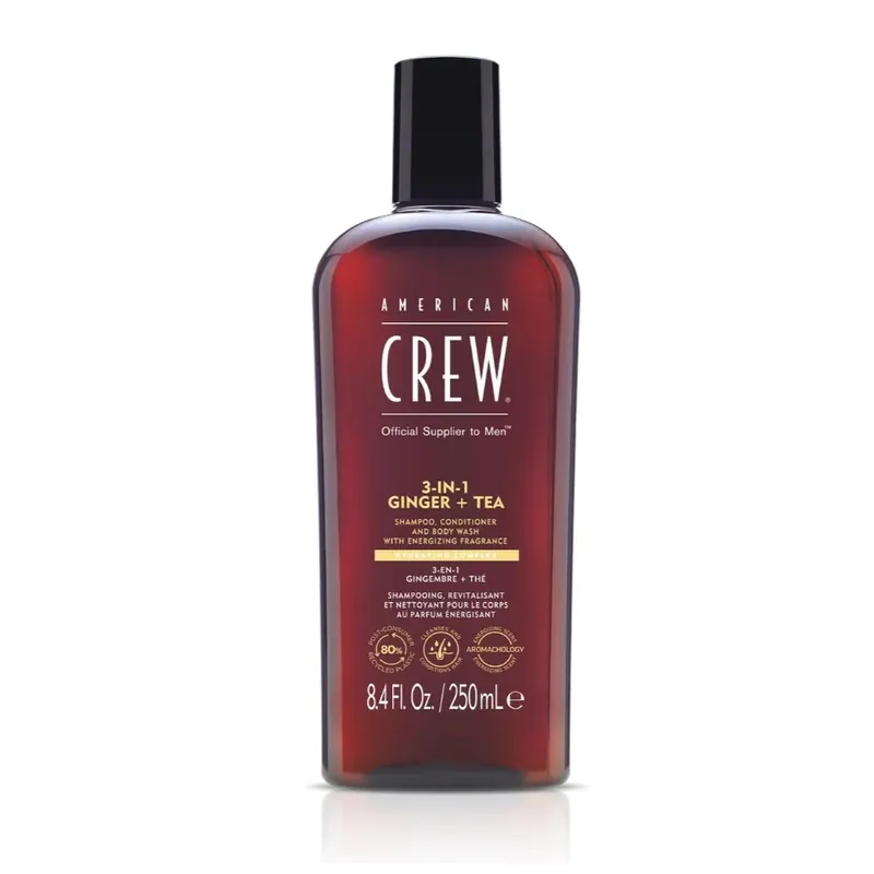 Must-Have American Crew Ginger & Tea Energizing 3-in-1 Shampoo 250ml