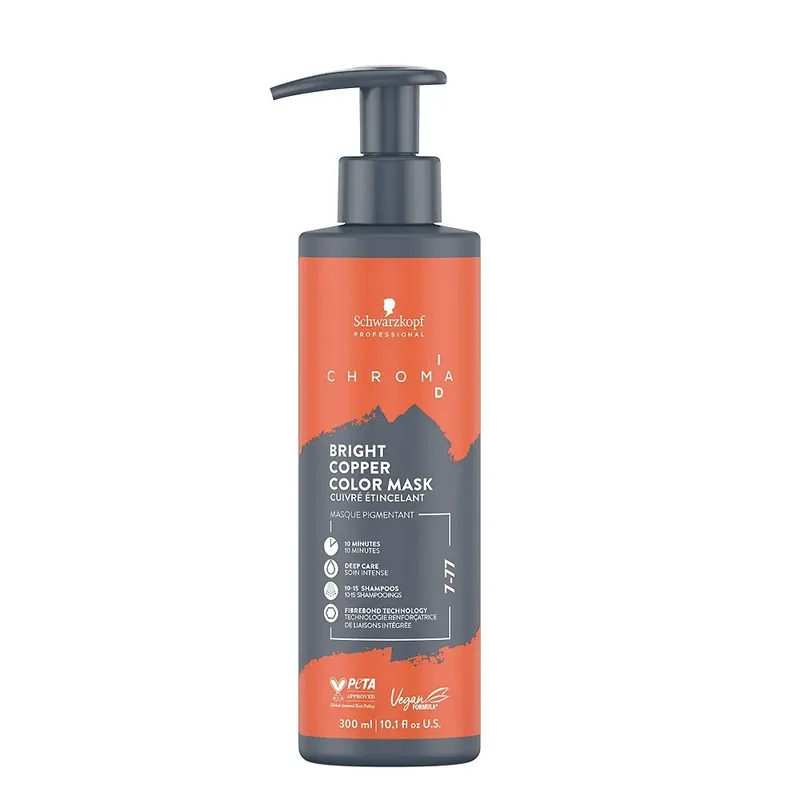 Sofort Bestellen Schwarzkopf Professional Chroma ID Color Mask 7-77 Bright Copper 300ml