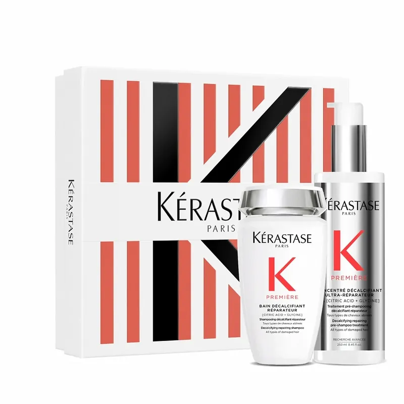 Schneller Versand Kèrastase Premiere Pre-Shampoo Spring Set - Bain Decalcifiant 250 ml + Concentre Decalcifiant 250 ml