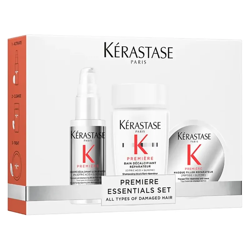 Preisknaller Kèrastase Premiere Discovery Set - Bain Decalcifiant 80 ml + Masque Filler 75 ml + Concentre Decalcifiant 45 ml