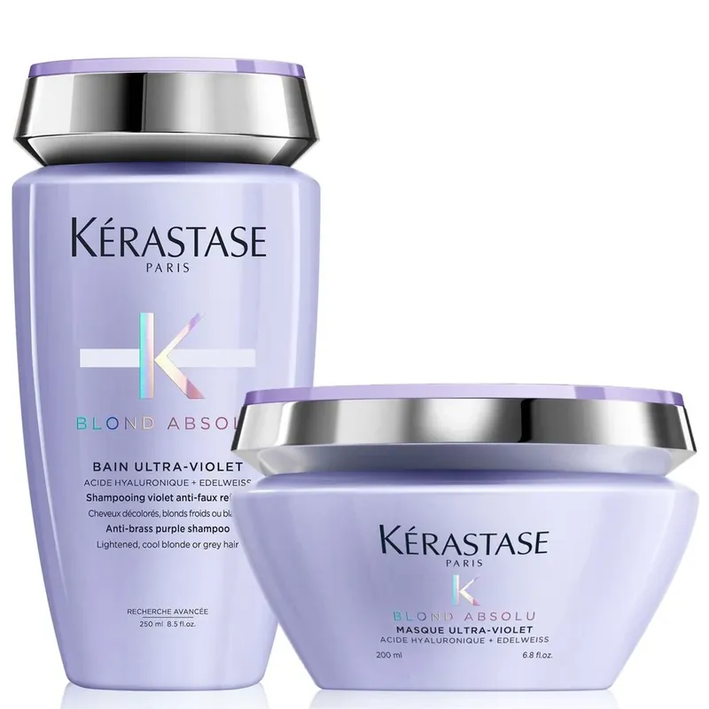 Kérastase Blond Absolu Set - Bain Ultra-Violet 250 ml + Masque Ultra-Violet 200ml Neu Im Sortiment