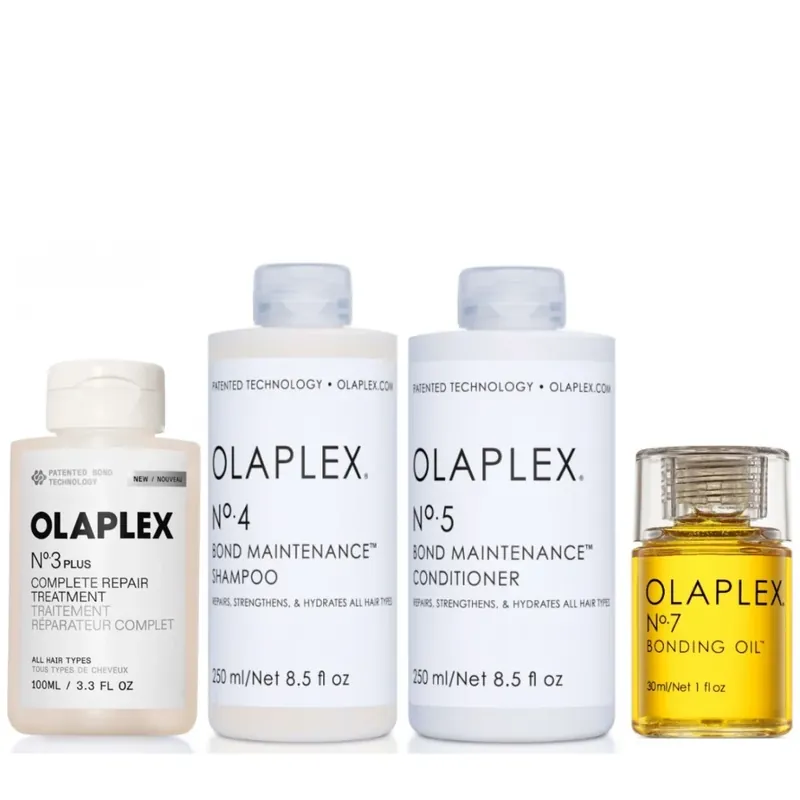 Nur Für Kurze Zeit Olaplex Set - No. 3 PLUS Treatment + Shampoo No. 4 + Conditioner No. 5 + Bonding Oil No.7
