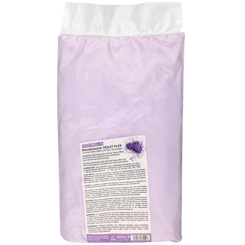 Begrenztes Angebot POWERWELL Blondierpulver Violet Plex 500 g