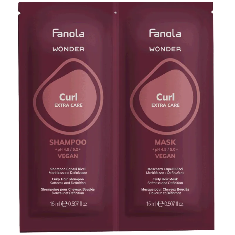 Fanola WONDER Curl Extra Care Shampoo + Curl Extra Care Mask Sachet 2x15 ml Jetzt Bestellen