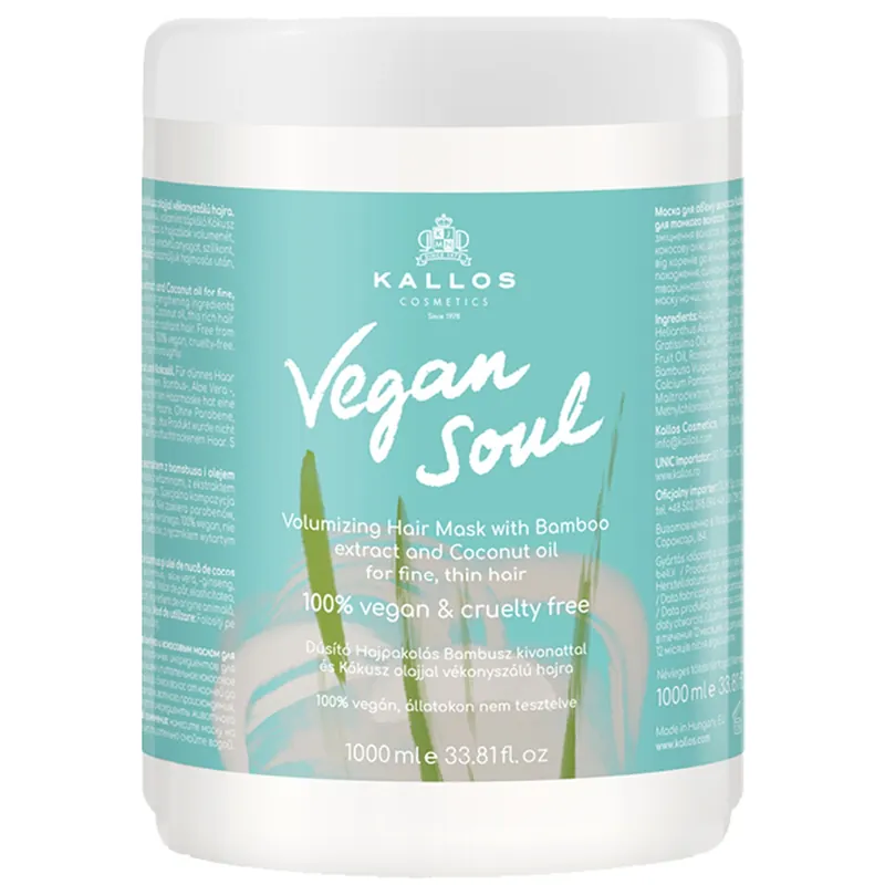 Sonderangebot KALLOS COSMETICS KJMN Vegan Soul Volumizing Hair Mask 1 L