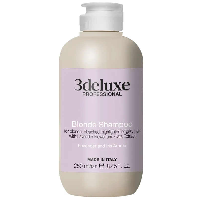 3deluxe Professional BLONDE Shampoo 250 ml Neu Im Sortiment