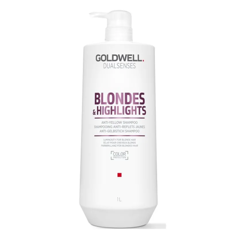 GOLDWELL Dualsenses Blondes & Highlights Anti-Yellow Shampoo 1 L Günstig