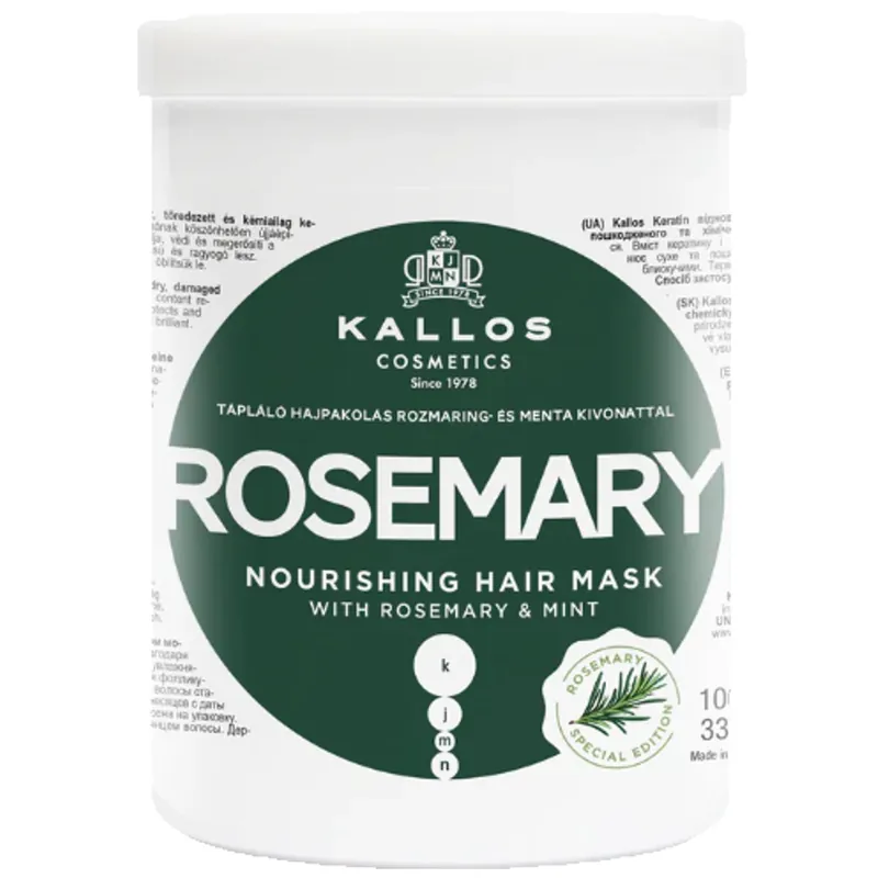 KALLOS COSMETICS KJMN Rosemary Nourishing Hair Mask 1 L Garantierte Lieferung