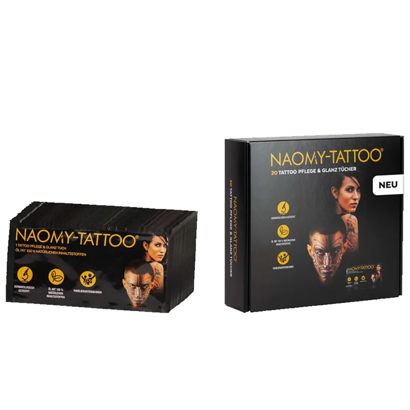 20 NAOMY-Tattoo® Glanz- und Pflegetücher Heißes Angebot