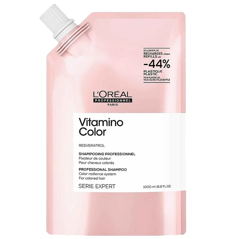 Neue Kollektion L'ORÉAL Expert VITAMINO COLOR RESVERATROL Professional Shampoo Refill 1 L