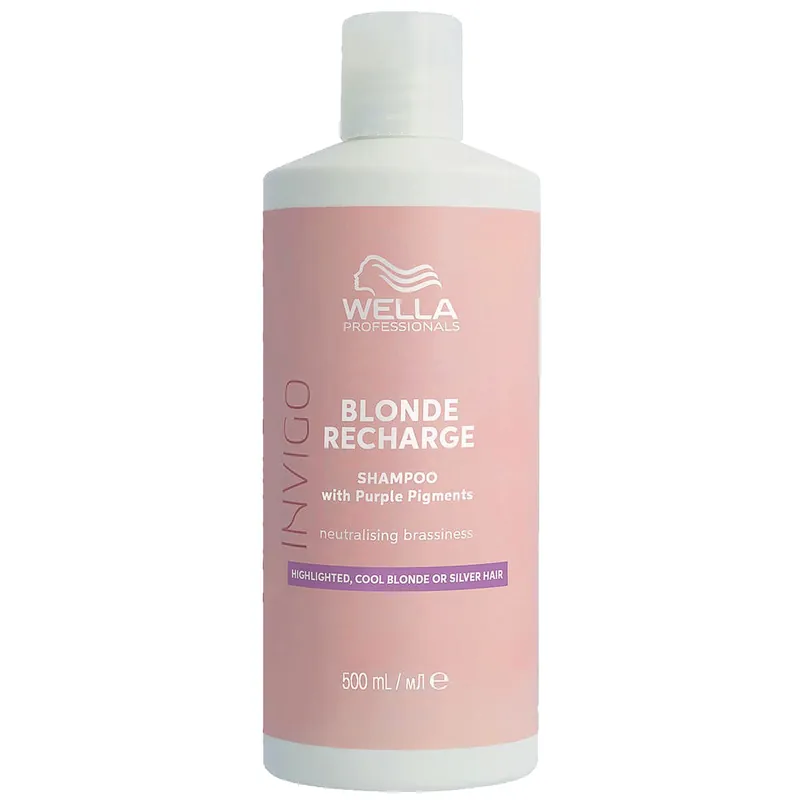 Rabatt Wella Invigo Blonde Recharge Shampoo 500 ml