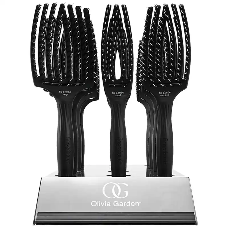 Begrenztes Angebot Olivia Garden Finger Brush Combo Black 12er Set