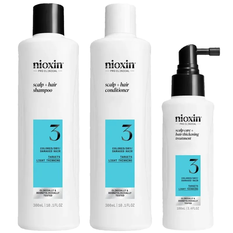 Jetzt Bestellen Wella NIOXIN SYSTEM 3 Scalp + Hair Kit, 300 ml + 300 ml + 100 ml