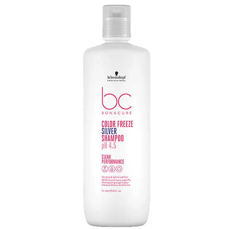 Sale Schwarzkopf BC BONACURE COLOR FREEZE Silver Shampoo pH4,5 1 L