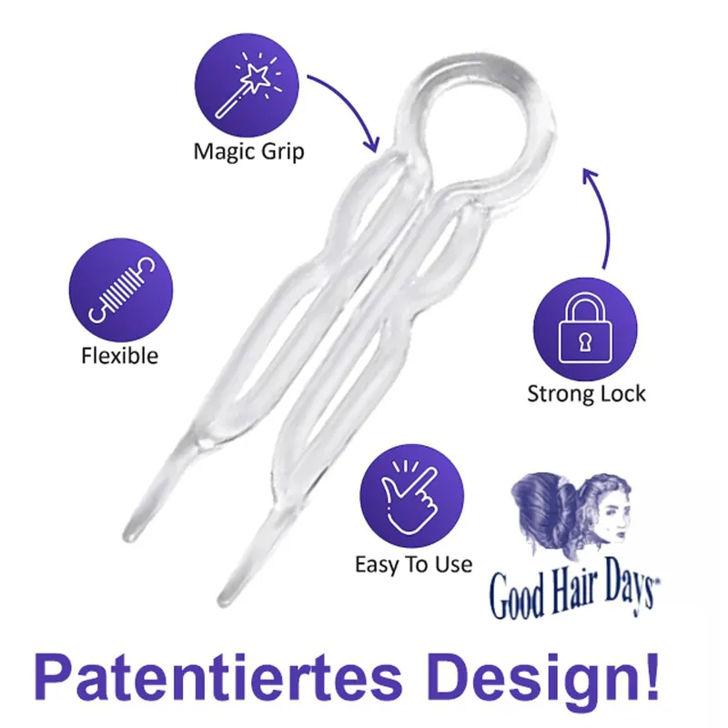 Direktkauf Magic-Grip® Hairpins Crystal 10 St.