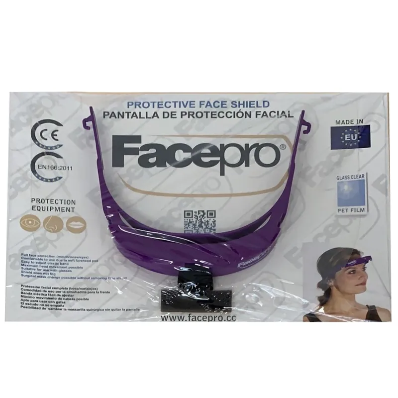 Facepro Protective Face Shield violett Heißes Angebot