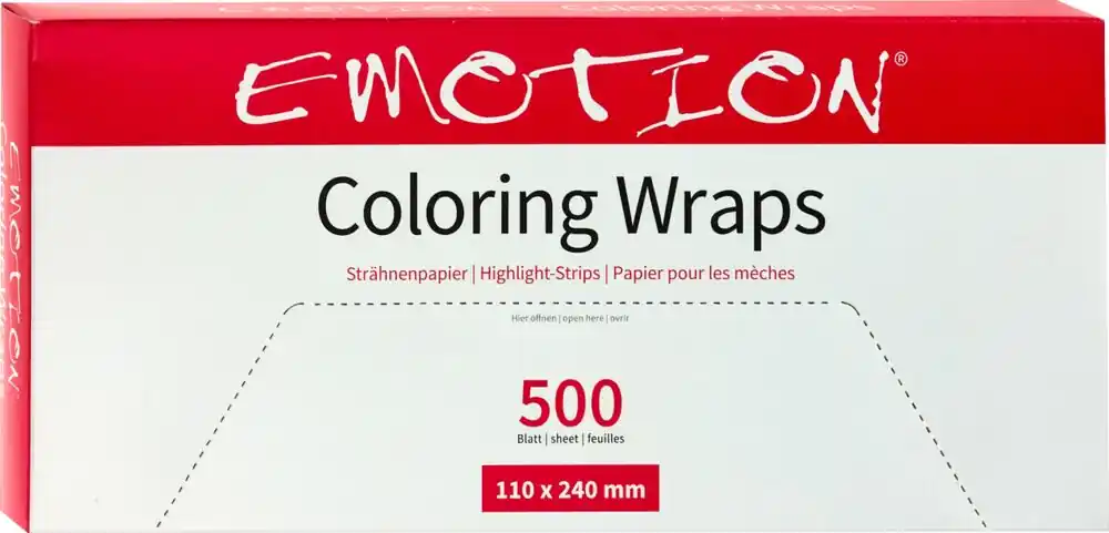 Efalock Coloring Wraps Strähnenpapier lang 11x24cm Expressversand