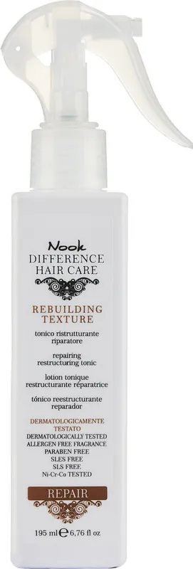 Direkt Vom Hersteller Nook Difference Hair Care Repair Rebuilding Texture Spray 195ml