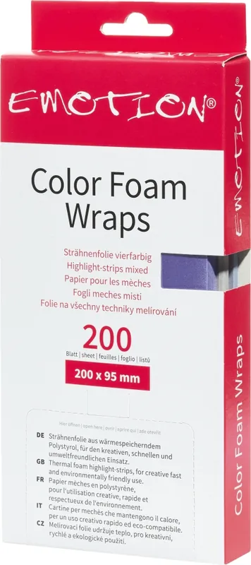 Preisreduziert Efalock Color Foam Wraps 20cm - KURZ (Coloring Wraps wärmespeichernd)