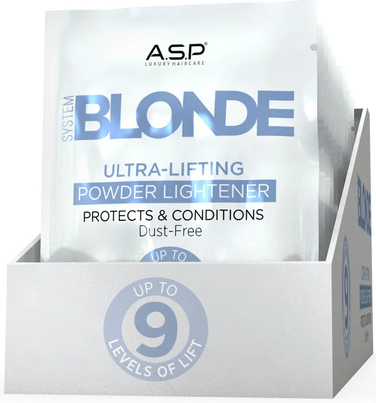 A.S.P System Blonde Blondierung 9 Level Powder 24 Stück mit je 40g Top-Angebot