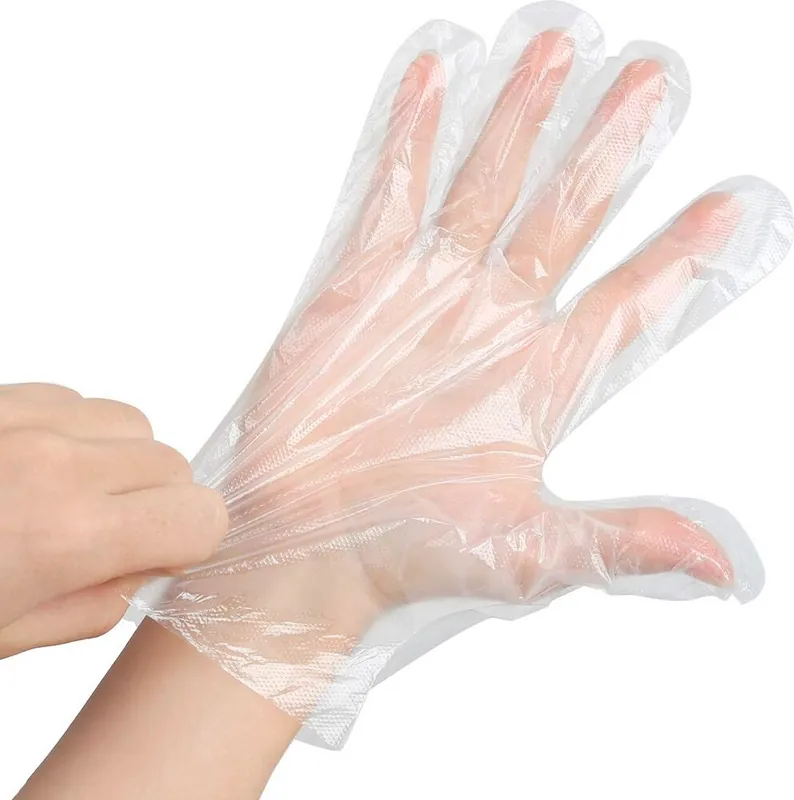 Folienhandschuhe 100 Stück - Einweg Damen Schneller Versand