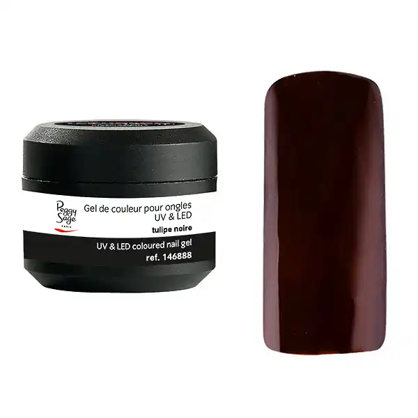 Farbiges UV & LED Gel gelackt 5g Black velours Knallerangebot