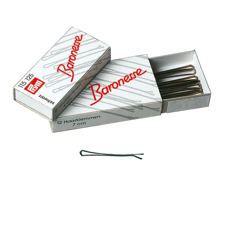 Preisreduziert Baronesse Haarklemmen - 4 cm Schwarz