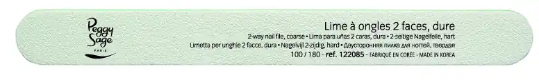 Abverkauf 2-seitige weiße Nagelfeile 100/100