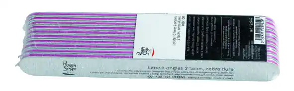 Günstig 2-seitige zebra Nagelfeile 10 Stück 80/80