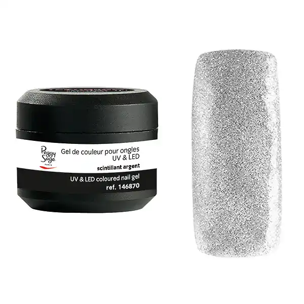 Farbiges UV & LED Gel mit Pailletten / Glitzer 5g dolly pretty Sonderangebot