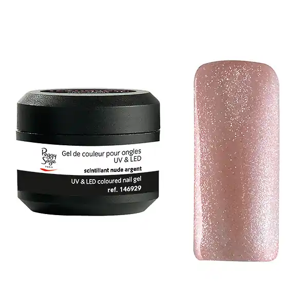 Farbiges UV & LED Gel mit Pailletten / Glitzer 5g dolly pretty Direktkauf